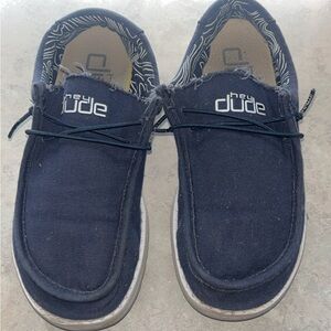 Hey Dude Kids Moccasins in Dark Blue